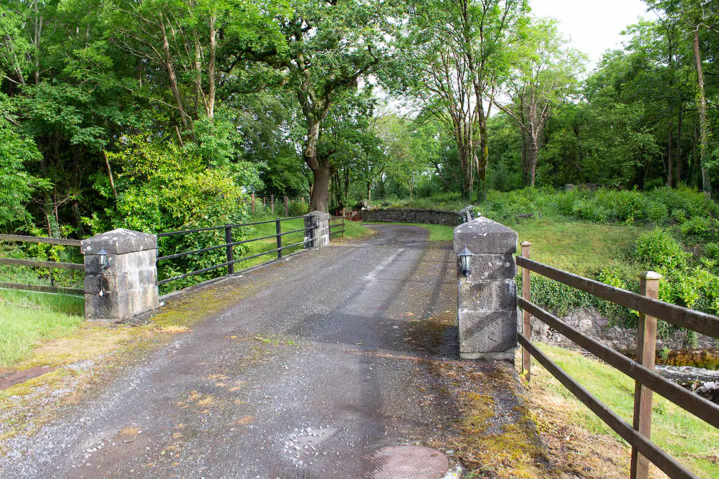 Bridge along the driveway