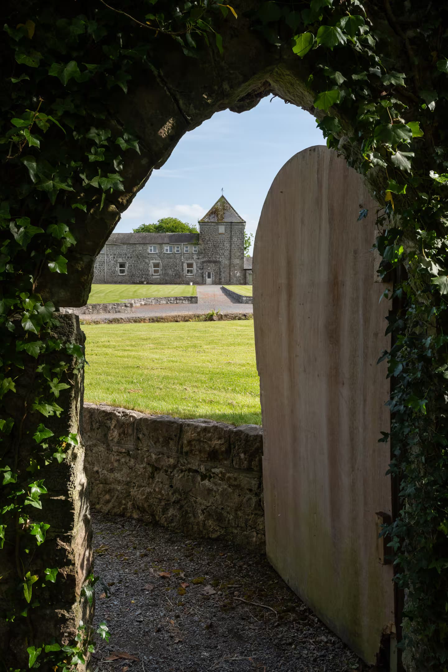Forest trail entrance at Ballyglunin Park