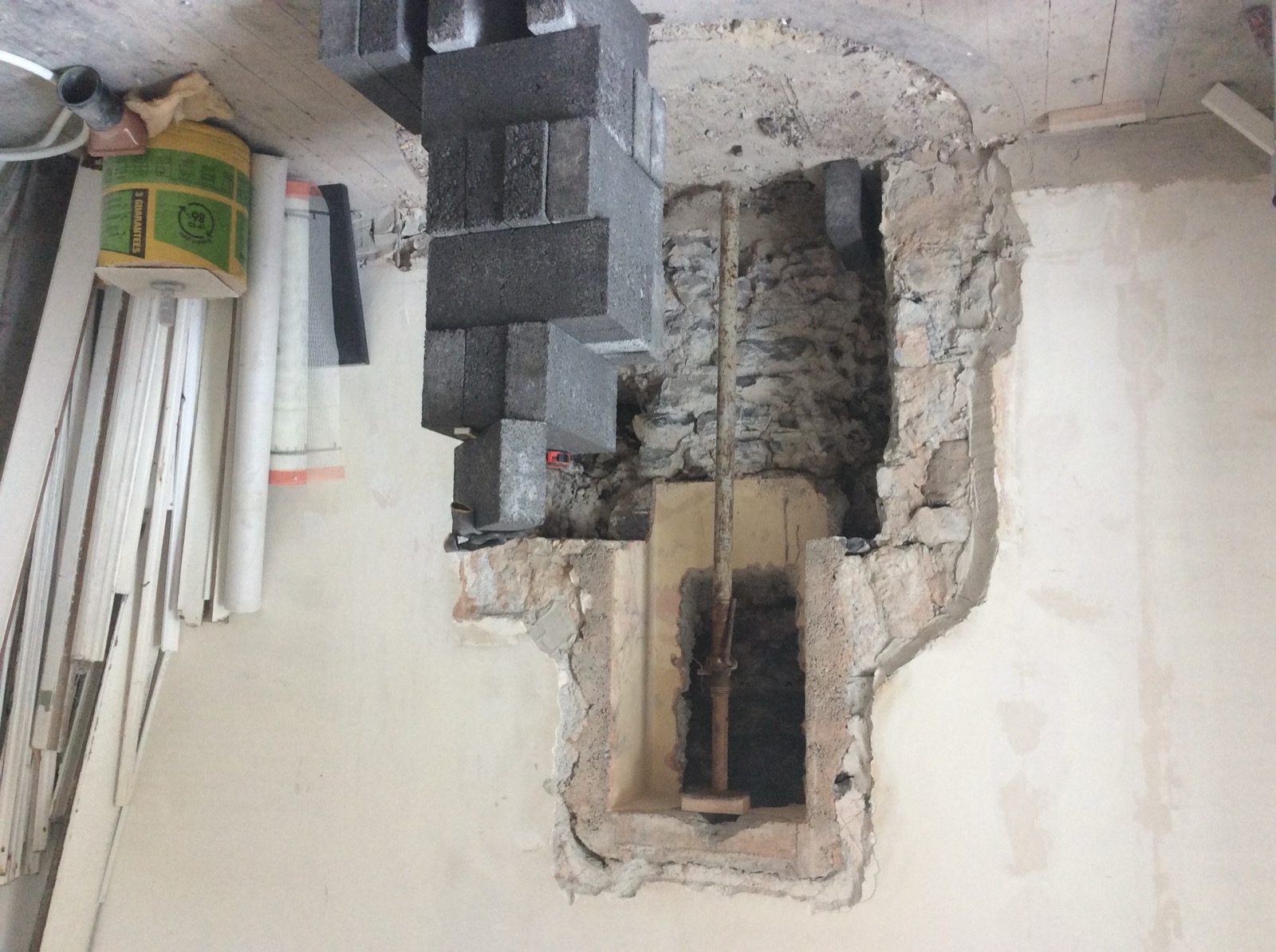 Reinstatement of dining room fireplace