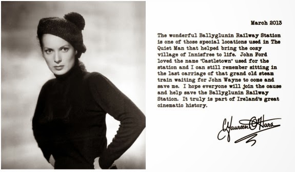 Scene from The Quiet Man, filmed at Ballyglunin