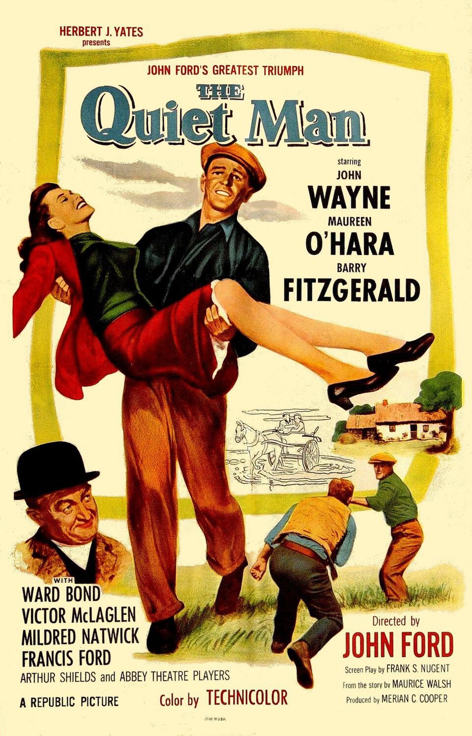 The Quiet Man — original 1952 movie poster